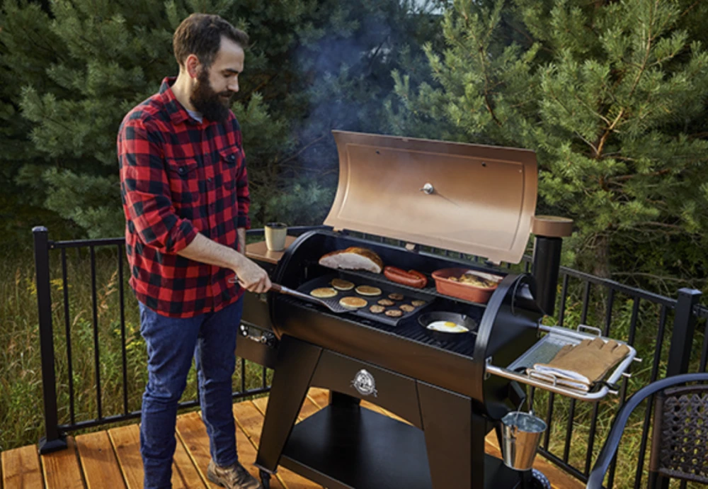 barbecue grill and smoker combo